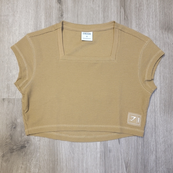 NWOT!! Gymshark Square Neck Crop Top, XS!! - Picture 1 of 4